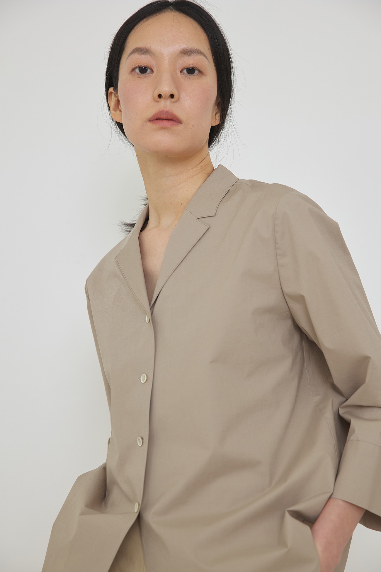 [2차 리오더] Soft tailored shirt beige